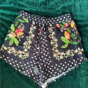 Farm Rio Tropical Linen Blend Shorts Size M